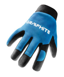 Rękawice robocze 10", skóra syntetyczna + elastyczna tkanina, CE
