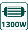 Kosiarka elektryczna 1300W, szerokość koszenia 320mm
