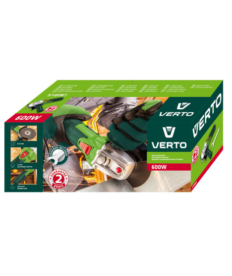 Szlifierka kątowa 600W, tarcza 115 x 22.2 mm, obroty 12 000 min⁻¹