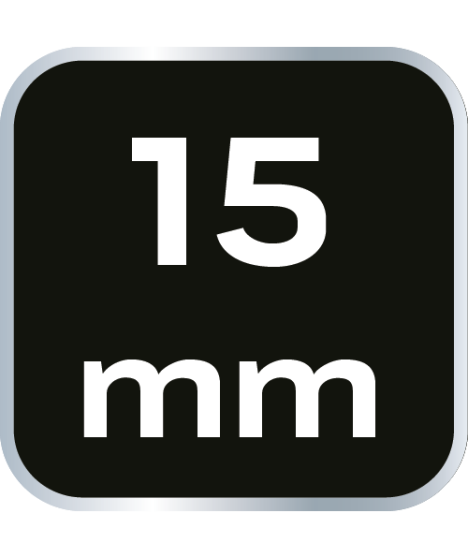 Klucz płasko-oczkowy odgięty spline 15 mm