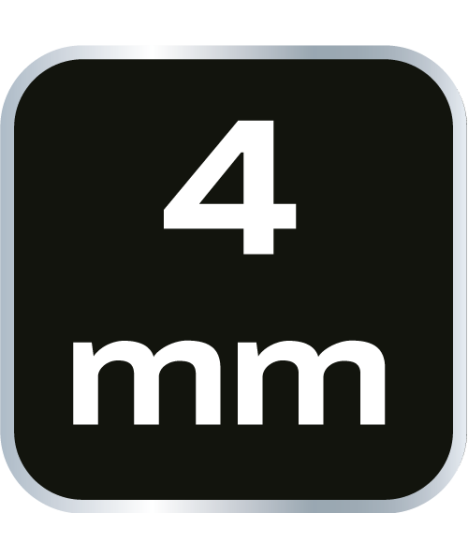 Nasadka sześciokątna długa 1/4", 4 mm