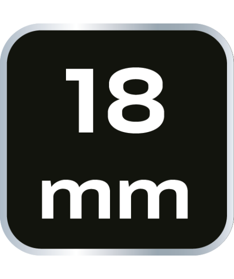 Nasadka sześciokątna 1/2", 18 mm