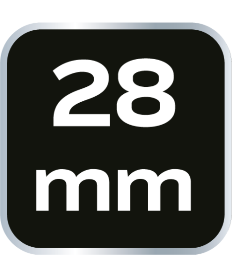 Nasadka sześciokątna długa 1/2", 28 mm