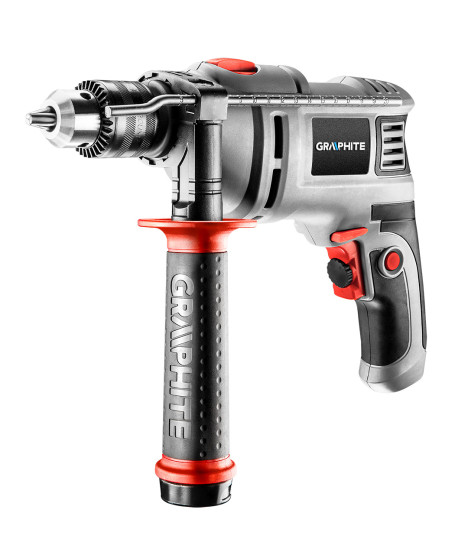 Wiertarka udarowa 550W, uchwyt kluczykowy 13 mm, obroty 0-3000 min⁻¹, walizka