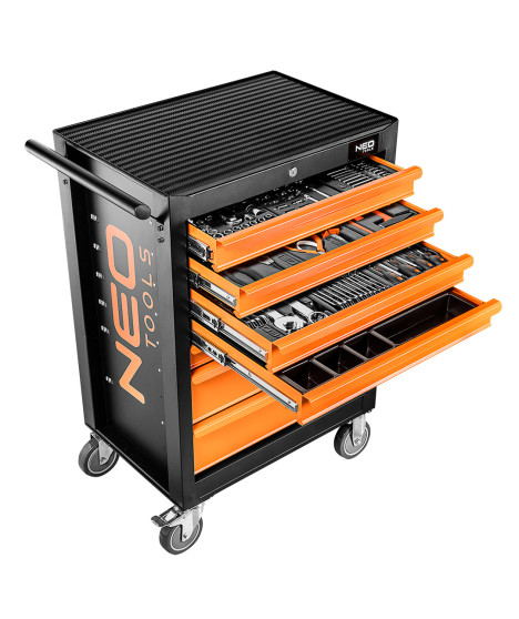 Szafka warsztatowa 7 szuflad, 129 el.