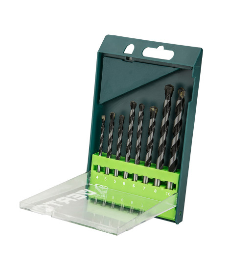 Zestaw wierteł do betonu zestaw 8 szt. - 4, 5, 5, 6, 6, 7, 8, 10 mm