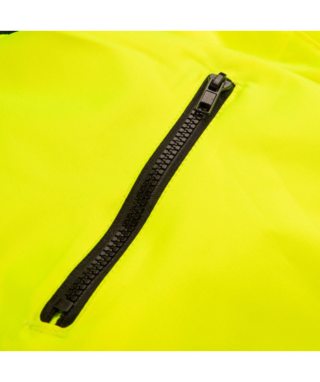 Kurtka robocza ostrzegawcza ocieplana, żółta, rozmiar XXL