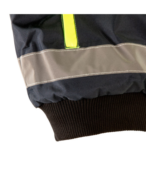 Kurtka robocza ostrzegawcza ocieplana, żółta, rozmiar XXL