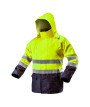 Kurtka robocza ostrzegawcza wodoodporna, żółta, rozmiar XL