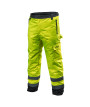 Spodnie robocze ostrzegawcze ocieplane, żółte, rozmiar XL