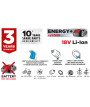Wiertarko-wkrętarka akumulatorowa Energy+ 18V, Li-Ion, uchwyt samozaciskowy 10 mm, bez akumulatora