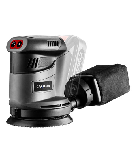 Szlifierka mimośrodowa Energy+ 18V, Li-Ion, stopa 125 mm, bez akumulatora