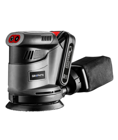 Szlifierka mimośrodowa Energy+ 18V, Li-Ion, stopa 125 mm, bez akumulatora