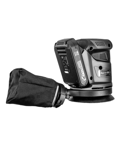 Szlifierka mimośrodowa Energy+ 18V, Li-Ion, stopa 125 mm, bez akumulatora