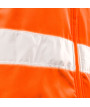 Kurtka robocza ostrzegawcza softshell z kapturem, pomarańczowa, rozmiar XXXL