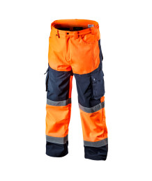 Spodnie robocze ostrzegawcze softshell, pomarańczowe, rozmiar XXXL