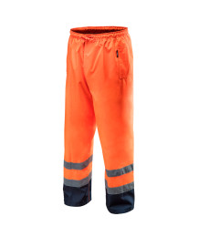 Spodnie robocze ostrzegawcze wodoodporne, pomarańczowe, rozmiar S