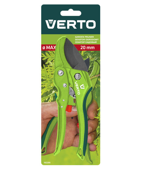 Sekator ogrodowy kowadełkowy z grzechotką, średnica cięcia 20 mm