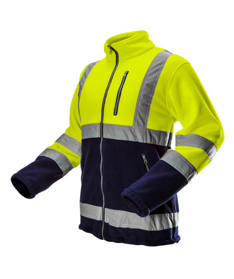 Bluza polarowa ostrzegawcza, żółta, rozmiar M