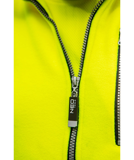 Bluza polarowa ostrzegawcza, żółta, rozmiar M