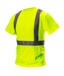 T-shirt ostrzegawczy, żółty, rozmiar M