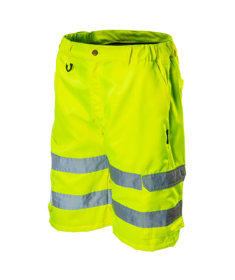 Krótkie spodenki ostrzegawcze, żółte, rozmiar XL