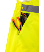 Ogrodniczki robocze, ostrzegawcze, wodoodporne, żółte, rozmiar XL