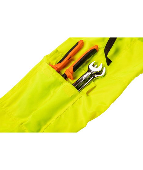 Ogrodniczki robocze, ostrzegawcze, żółte, rozmiar XL